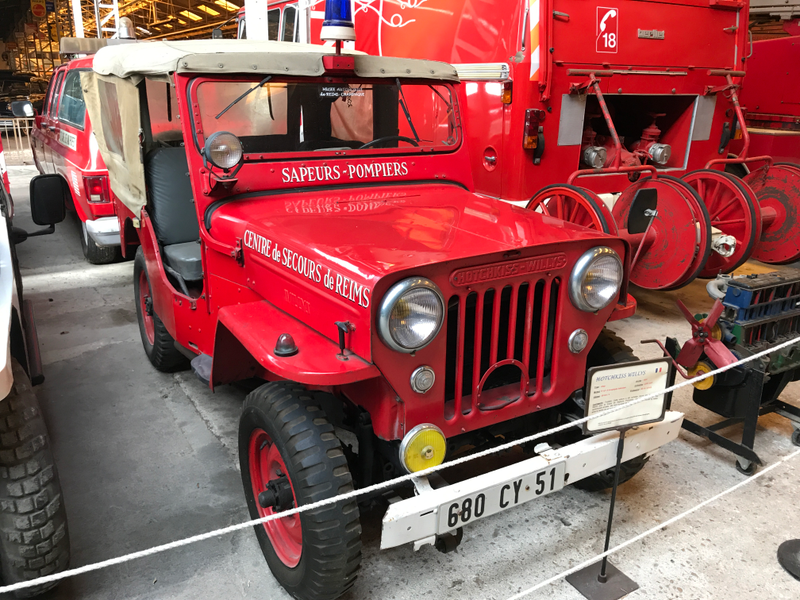 Hotchkiss-Willys fire Jeep.